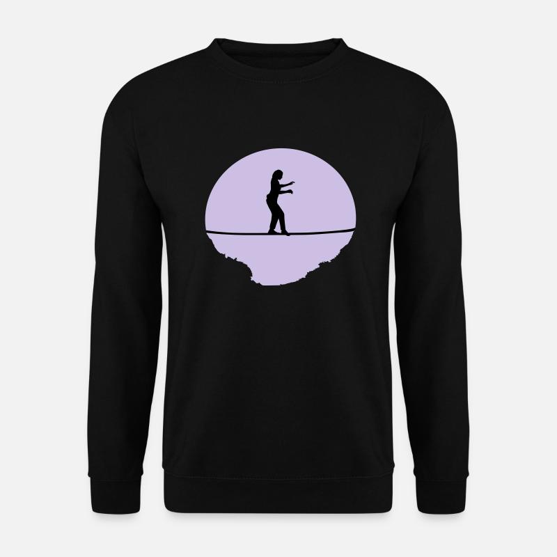 Slacklining Woman - Unisex Sweatshirt - black