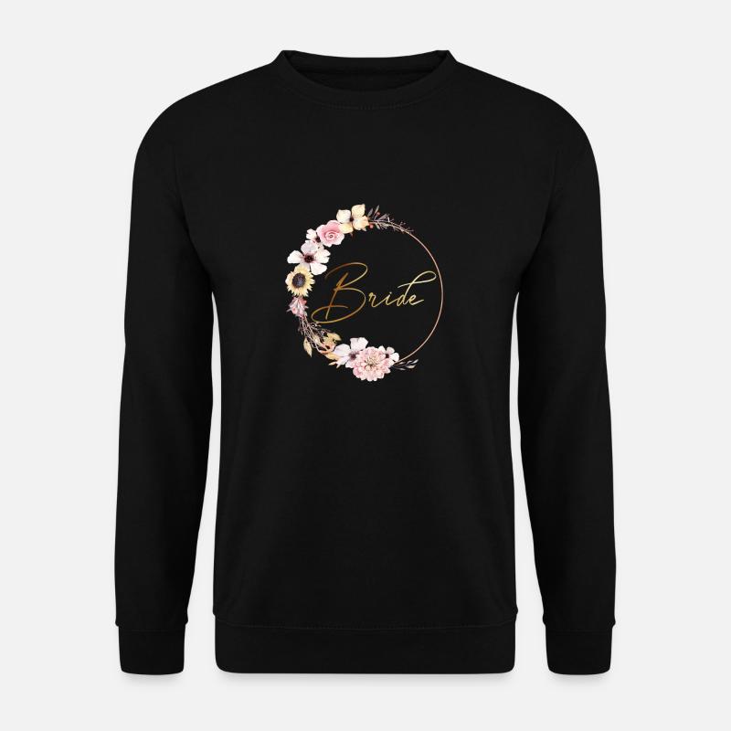 peachy_wreath_bride - Unisex Pullover - Schwarz