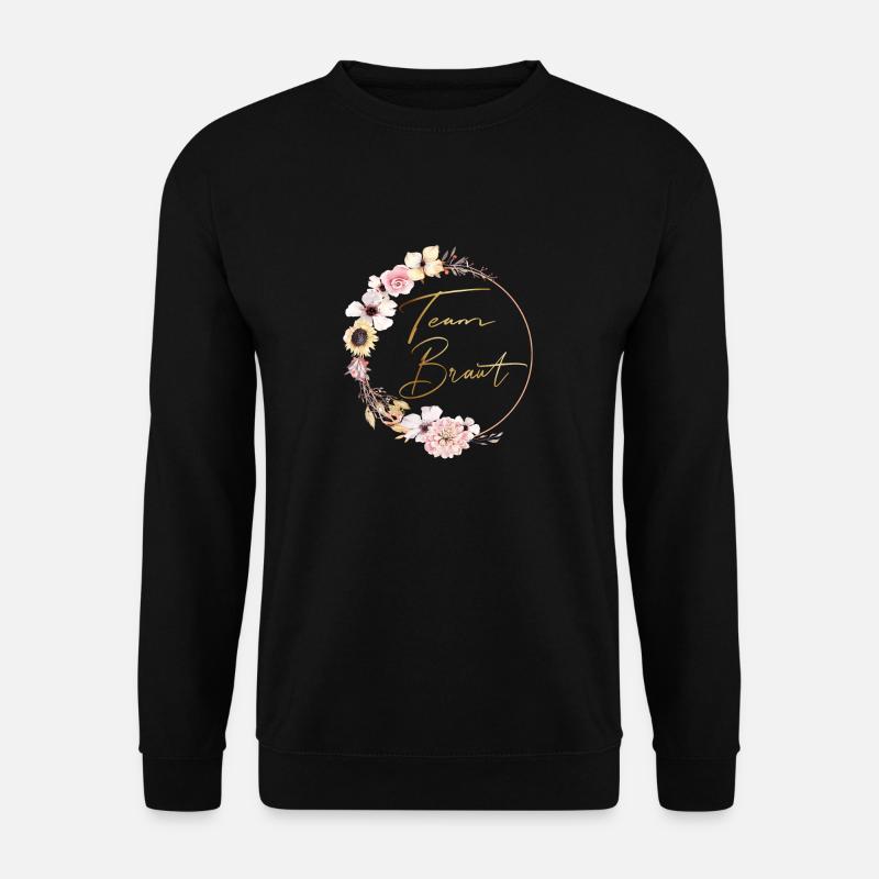 peachy_wreath_team_braut - Unisex Pullover - Schwarz