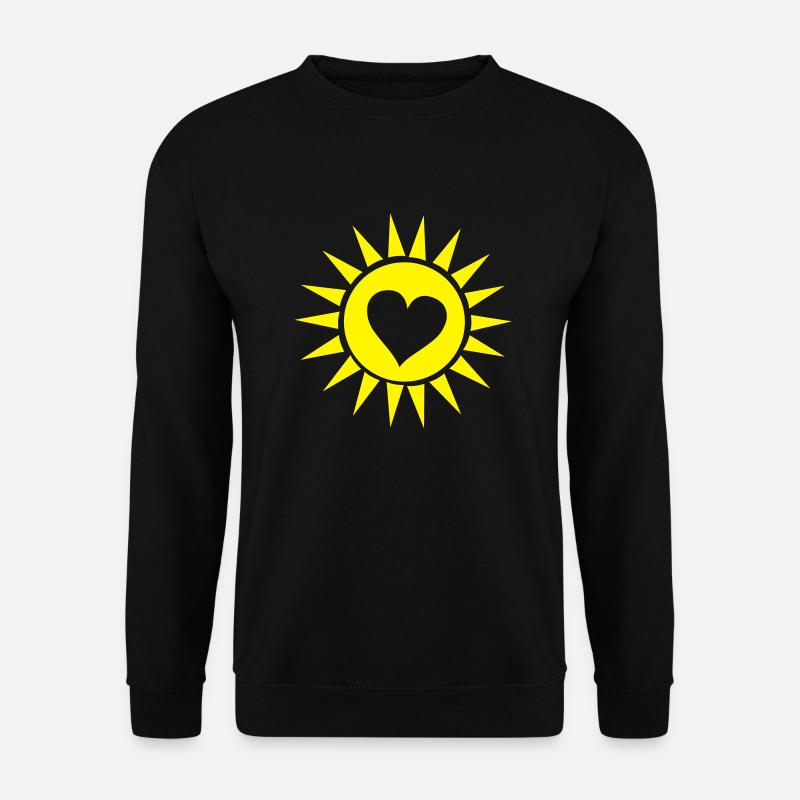 sonne_herz - Unisex Pullover - Schwarz