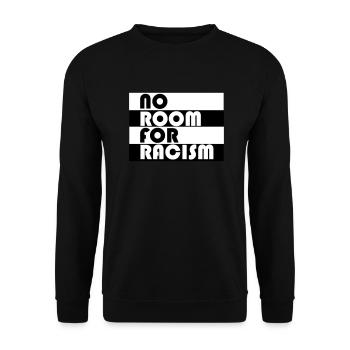 No Room For Racism - Unisex Sweatshirt - black - Front - Alina (178cm) & Michal (187cm)