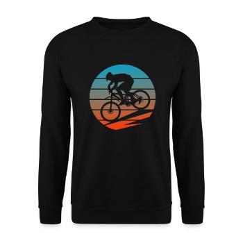 Bicycle bike - Unisex Sweatshirt - black - Front - Alina (178cm) & Michal (187cm)