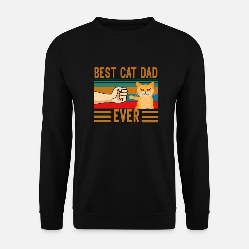 Bester Katzenvater aller Zeiten - Unisex Pullover - Schwarz