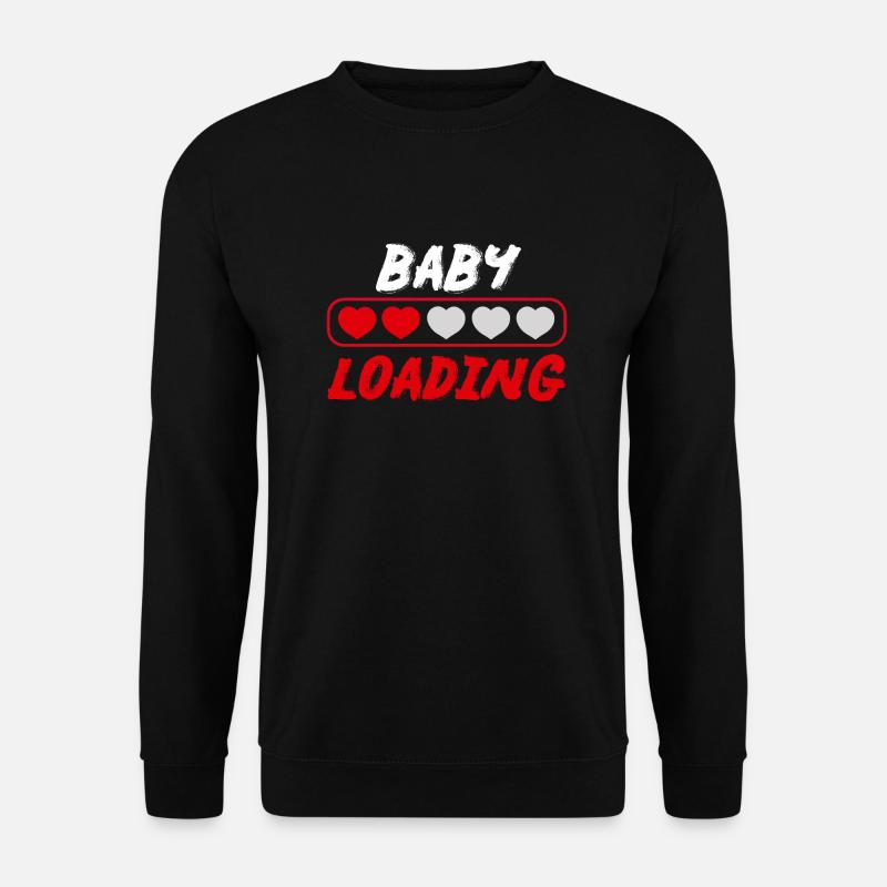 baby loading pregnancy funny gift - Unisex Sweatshirt - black
