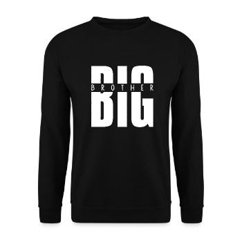 Big Brother Shirt - Unisex Sweatshirt - black - Front - Alina (178cm) & Michal (187cm)