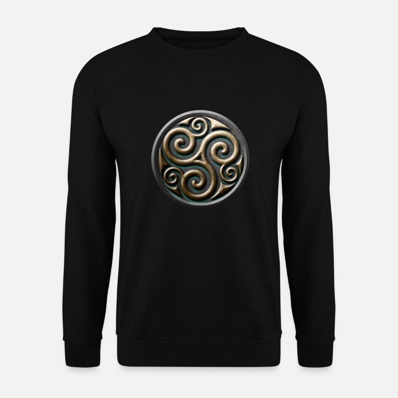 Keltisches Trisquel - Unisex Pullover - Schwarz