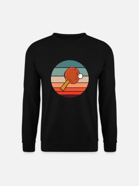 Tischtennis Tischtennisspieler Tischtennisschläger - Unisex Pullover - Schwarz