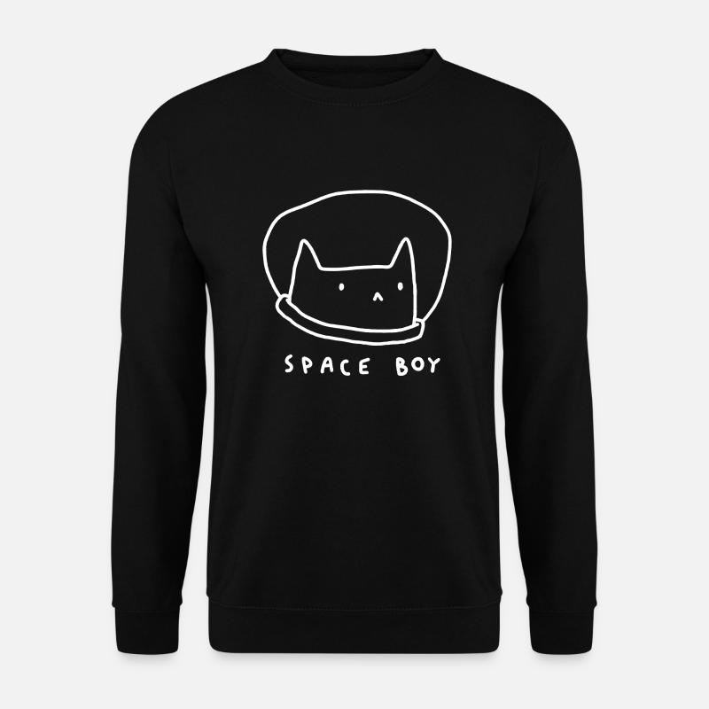 Space Boy Cat - Unisex Sweatshirt - black