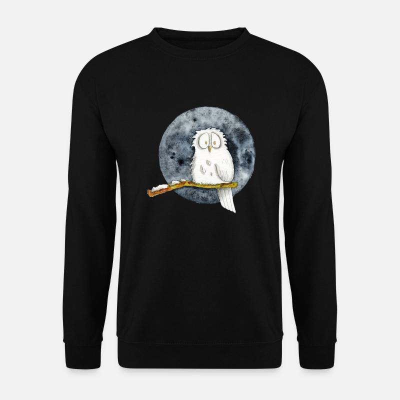 Die Schneeeule - Unisex Pullover - Schwarz