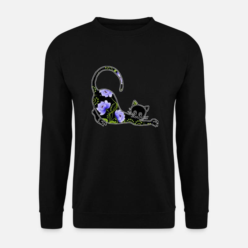 Katze - Unisex Pullover - Schwarz