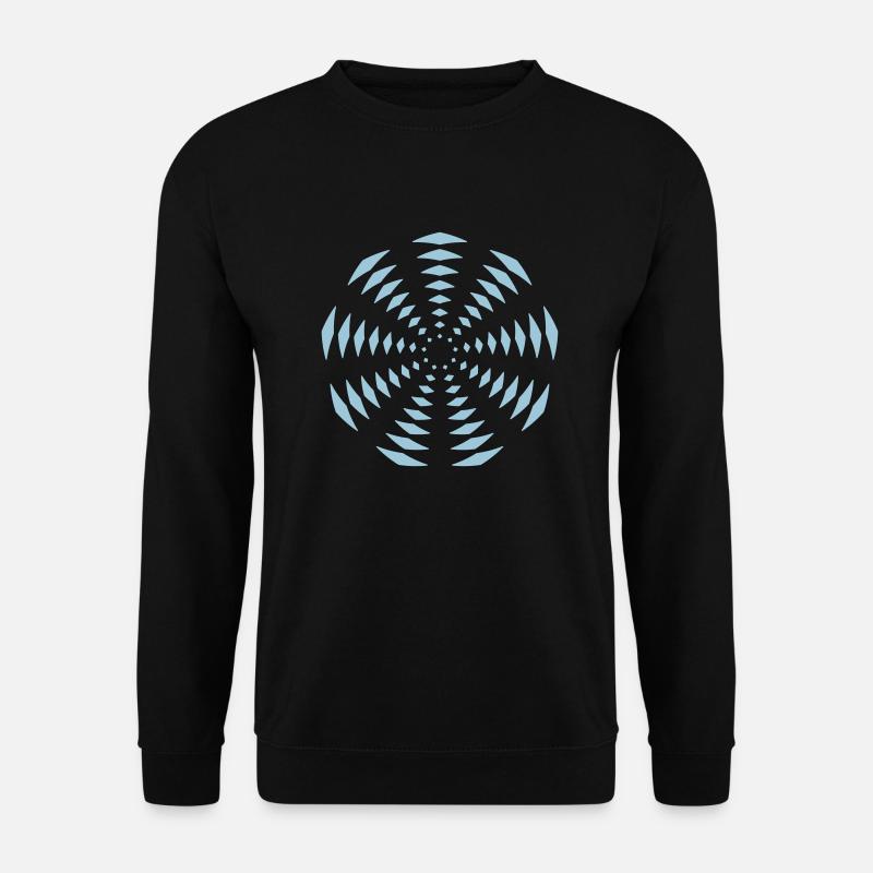 Nonagon Rad blau - Unisex Pullover - Schwarz