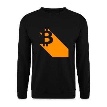 Bitcoin bat - Unisex Sweatshirt - black - Front - Alina (178cm) & Michal (187cm)