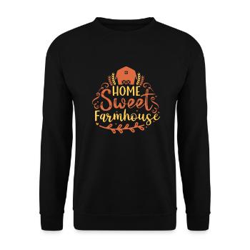 Maison Sweet Farmhouse - Sweat-shirt Unisexe - noir - Devant - Alina (178cm) & Michal (187cm)