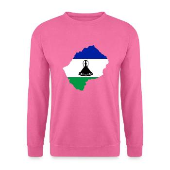 Lesotho flag - Unisex Pullover - Pink - Vorne
