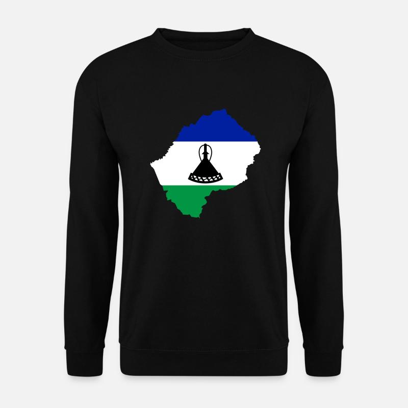 Lesotho flag - Unisex Sweatshirt - black