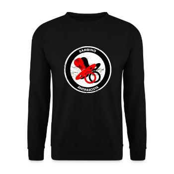 babmino antifascista - Sweat-shirt Unisexe - noir - Devant - Alina (178cm) & Michal (187cm)