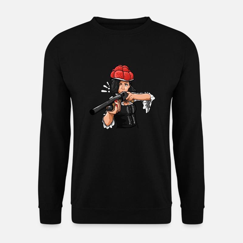 Bollenhut Geschenk für eine Schwarzwälderin - Unisex Pullover - Schwarz