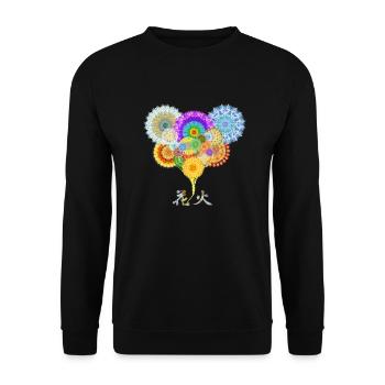 Hanabi 10 C - Unisex Sweatshirt - black - Front - Alina (178cm) & Michal (187cm)