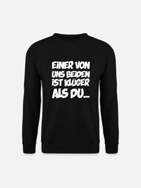 Einer von uns ist klüger - Unisex Pullover - Schwarz