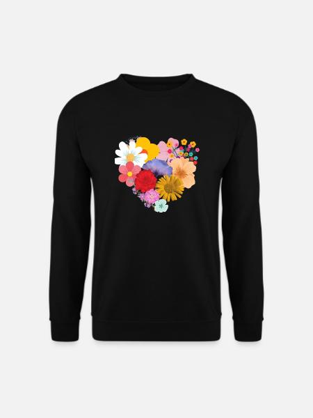 Love flower - Unisex Sweatshirt - black
