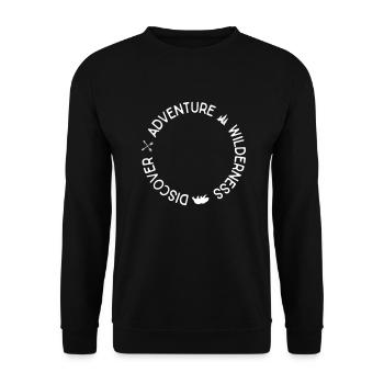 adventure - Unisex Sweatshirt - black - Front - Alina (178cm) & Michal (187cm)