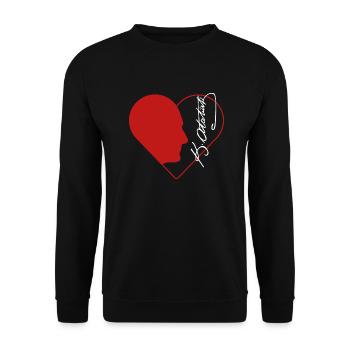 Mustafa Kemal Atatürk - Unisex Pullover - Schwarz - Vorne - Alina (178cm) & Michal (187cm)