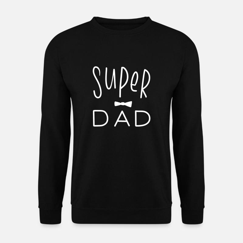 super dad 2021 white - Unisex Pullover - Schwarz