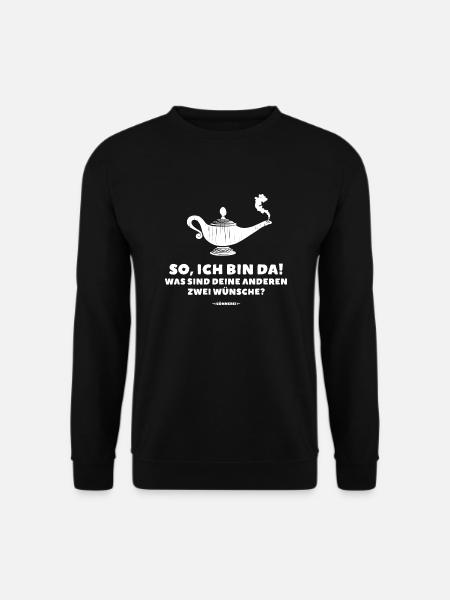 So, ich bin da! (weiß) - Unisex Pullover - Schwarz