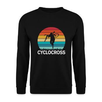 Funny Cyclocross - Unisex Pullover - Schwarz - Vorne - Alina (178cm) & Michal (187cm)