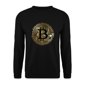 Bitcoin - Sweat-shirt Unisexe - noir - Devant - Alina (178cm) & Michal (187cm)