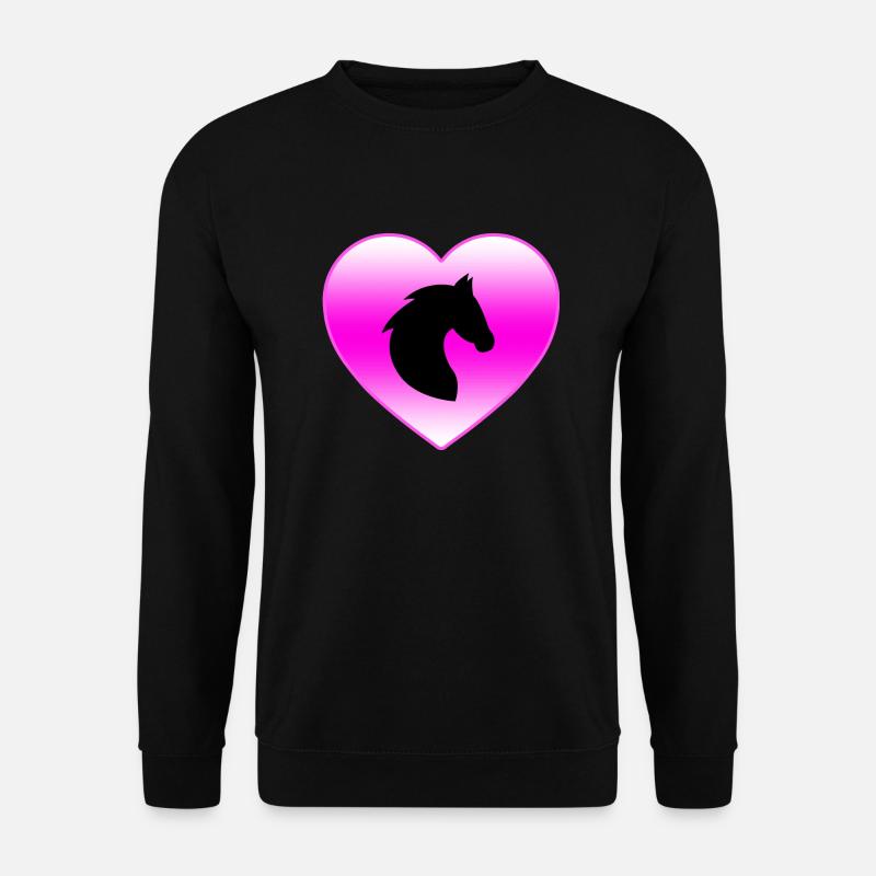 Pferd - Unisex Pullover - Schwarz