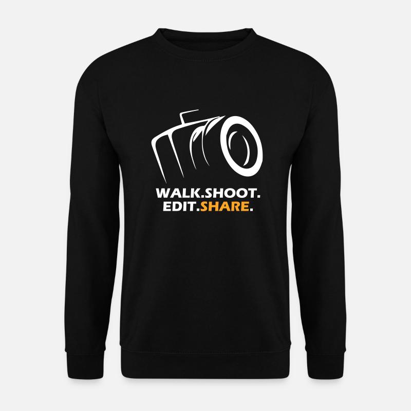 Walk Shoot Edit Share - Unisex Pullover - Schwarz