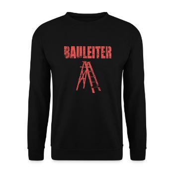 Bauleiter Bauherren Handwerker Baustelle - Unisex Pullover - Schwarz - Vorne - Alina (178cm) & Michal (187cm)
