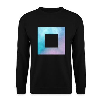 Space Viereck Cut - Unisex Pullover - Schwarz - Vorne - Alina (178cm) & Michal (187cm)