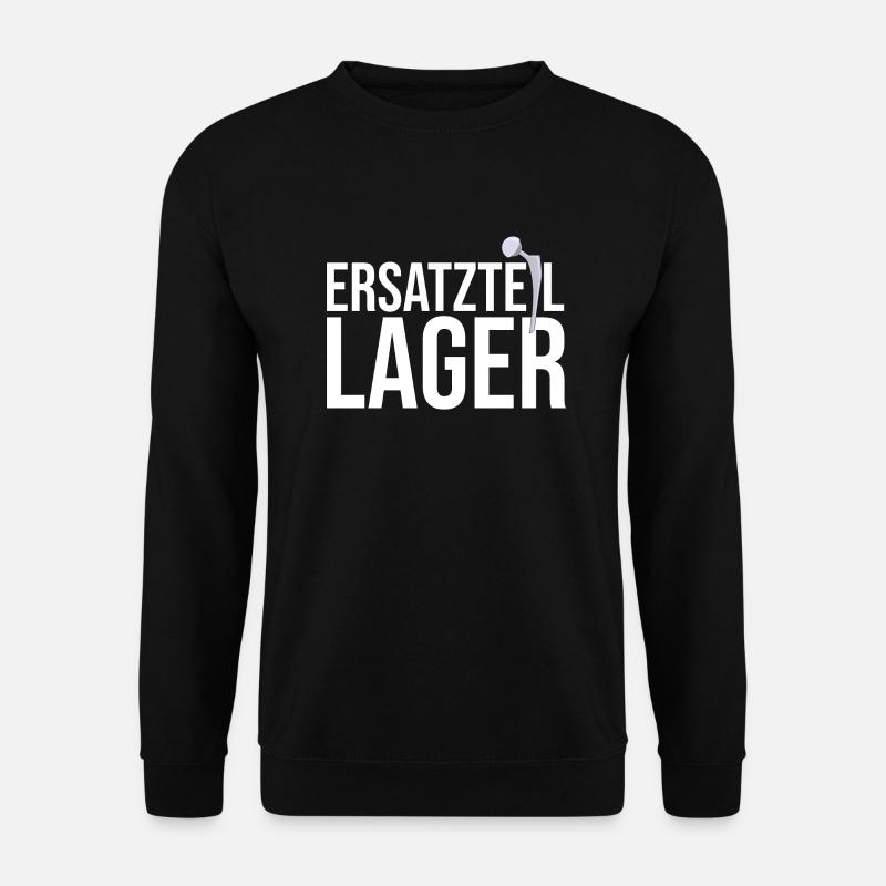 Ersatzteillager Hüftprothese - links - Unisex Pullover - Schwarz