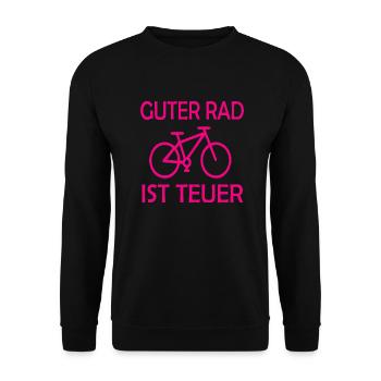 Fun Spaß Lustige - Unisex Pullover - Schwarz - Vorne - Alina (178cm) & Michal (187cm)
