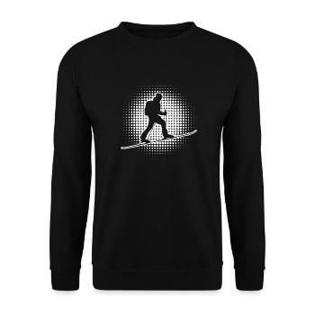 Herren Ski Mountaineering Skiing Tour Ski Touring - Unisex Pullover - Schwarz - Vorne - Alina (178cm) & Michal (187cm)