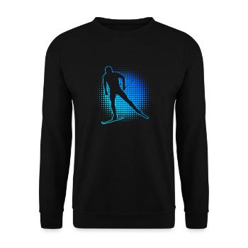 Ski de fond Classique Ski de fond Ski de fond féminin - Sweat-shirt Unisexe - noir - Devant - Alina (178cm) & Michal (187cm)