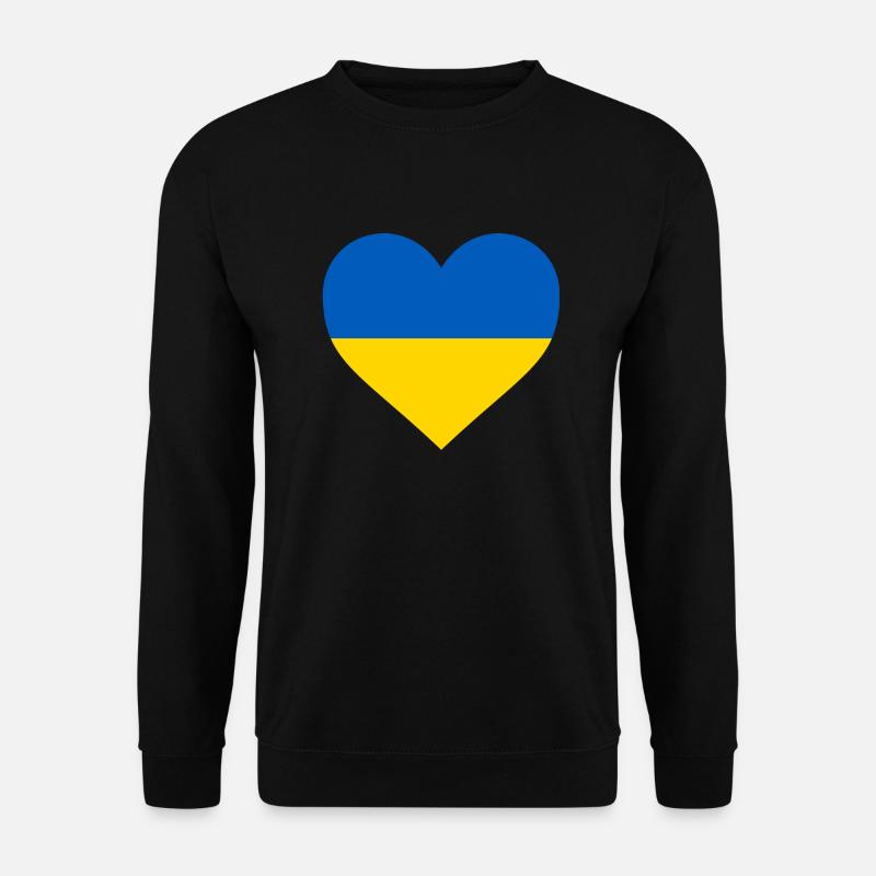 Ukraine Herz - Unisex Pullover - Schwarz