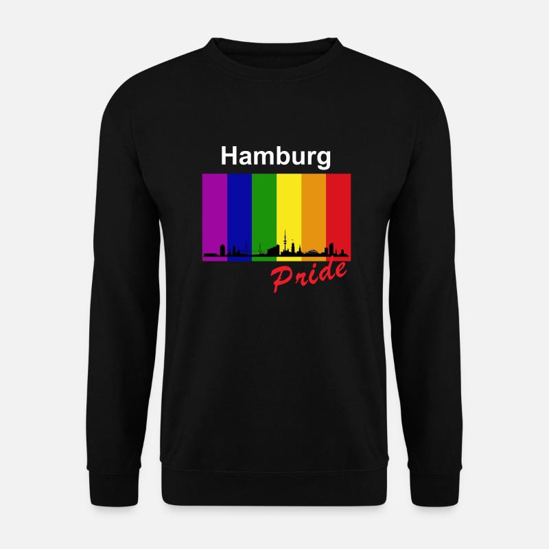 Fierté de Hambourg - Sweat-shirt Unisexe - noir