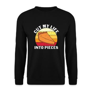 Cut My Life Into Pieces - Unisex Sweatshirt - black - Front - Alina (178cm) & Michal (187cm)