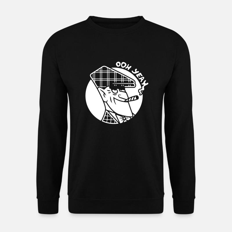 Nick Knatterton with Joint - Unisex Sweatshirt - black