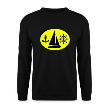 Sail - Unisex Sweatshirt - black - Front - Alina (178cm) & Michal (187cm)