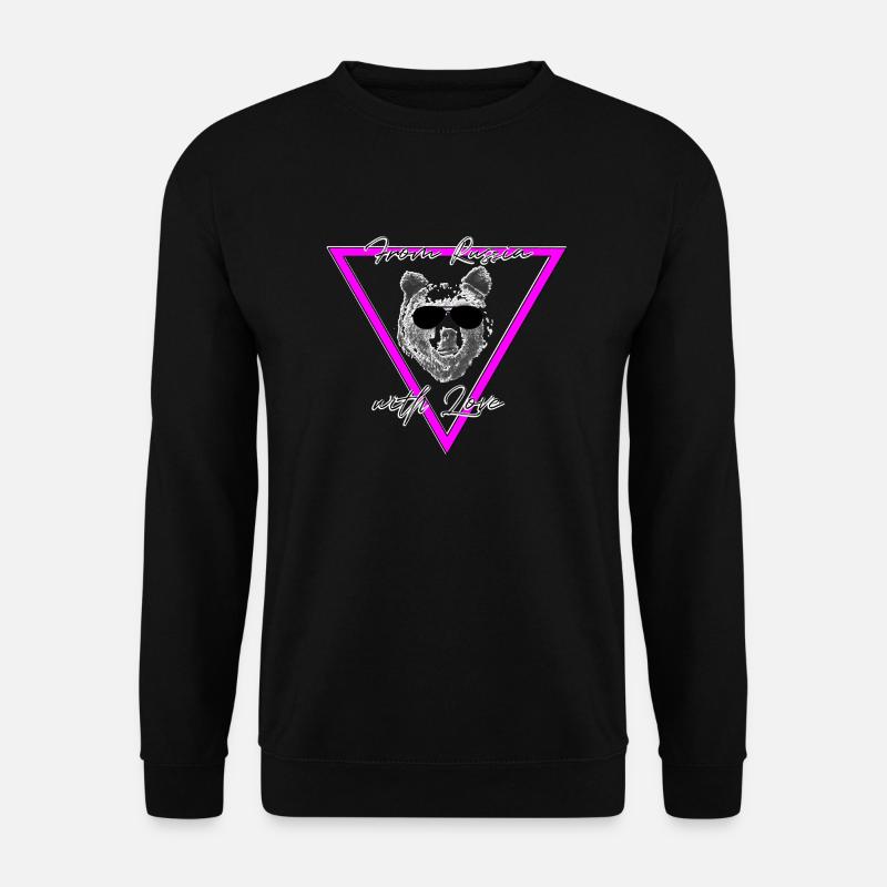 Russischer Bär retro - Unisex Pullover - Schwarz