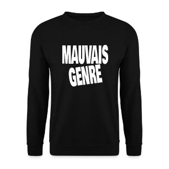 mauvais genre - Sweat-shirt Unisexe - noir - Devant - Alina (178cm) & Michal (187cm)