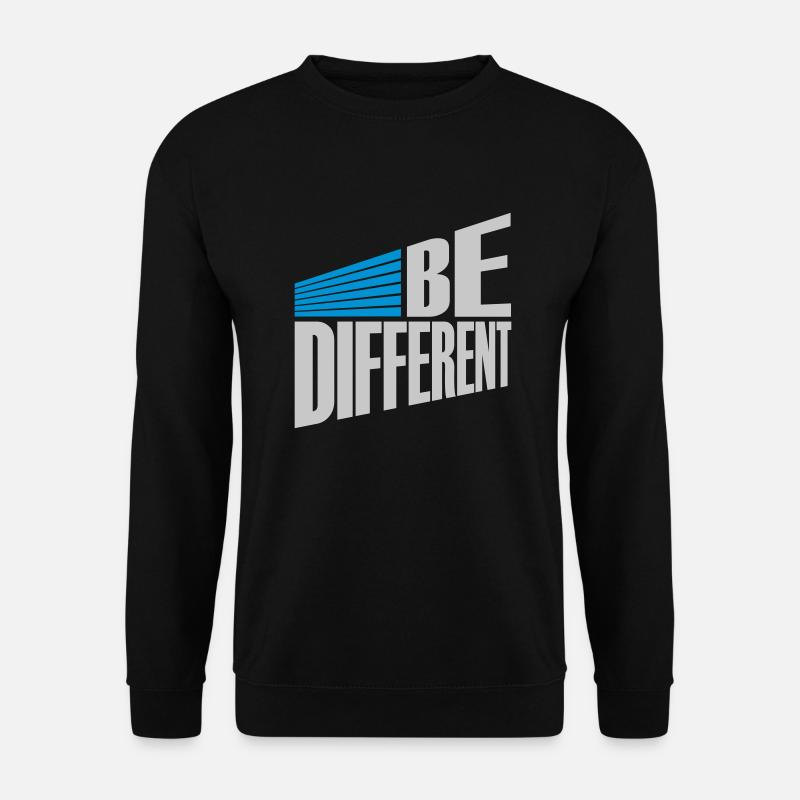 Be different Logo Design - Unisex Sweatshirt - black