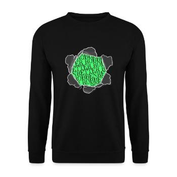 meerestier seehund veganismus gegen tierquälerei - Unisex Pullover - Schwarz - Vorne - Alina (178cm) & Michal (187cm)
