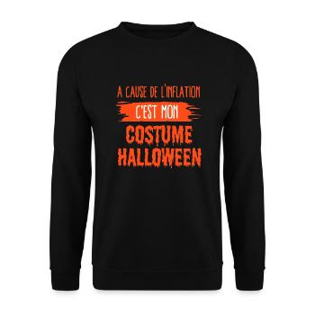 Halloween costume humour - Sweat-shirt Unisexe - noir - Devant - Alina (178cm) & Michal (187cm)