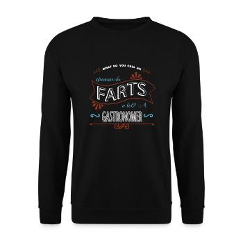cadeaux d’astronomie en apesanteur dictons cadeau - Sweat-shirt Unisexe - noir - Devant - Alina (178cm) & Michal (187cm)