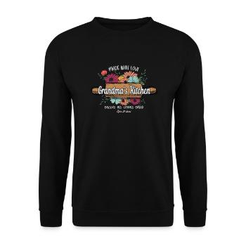 Boulangerie Baker Boulangerie Boulangerie Gâteau de confiserie - Sweat-shirt Unisexe - noir - Devant - Alina (178cm) & Michal (187cm)